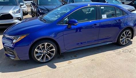 2021 Blue Crush Metallic Toyota Corolla SE #139005948 | GTCarLot.com