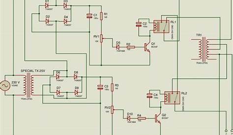 simple ac voltage stabilizer circuit diagram