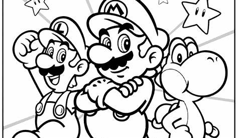 Super Mario Coloring Page - GetColoringPages.com