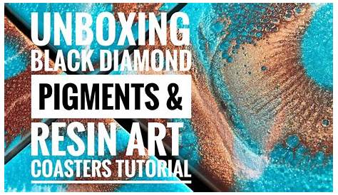 Black Diamond Pigments & Resin Art Coasters - YouTube