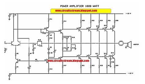 400w Power Amplifier Circuit - Circuit Diagram Images in 2020 | Audio