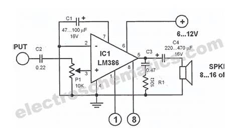 lm380 audio amplifier circuit diagram