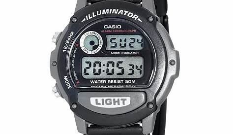 casio illuminator watch setting instructions