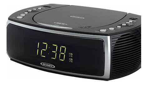 Jensen JCR-322 Modern Home CD Tabletop Stereo Clock Digital AM/FM Radio