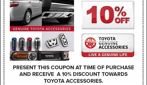 genuine toyota parts and accessories