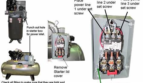 air compressor electrical diagram