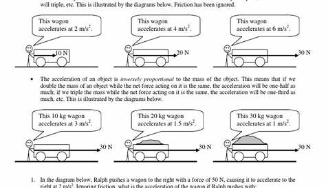 35 Newton's Second Law Of Motion Worksheet Answers - support worksheet