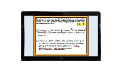 worksheet punctuating quotations 6th grade