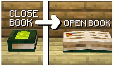 Minecraft | How to make an Open Book - YouTube