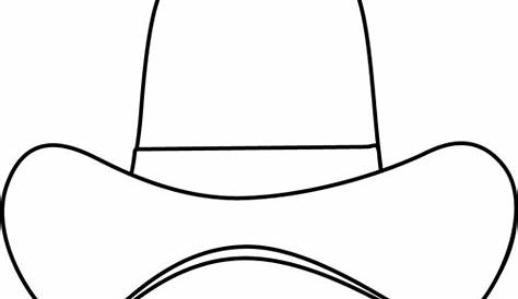 Black and White Simple Cowboy Hat | Cowboy hats, Cowboy hat crafts