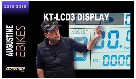 kt lcd3 ebike display user manual