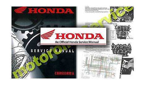 Manual De Servicio Honda CBR600RR CBR 600 RR 2007 2008 2009 CBR600