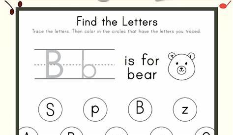 letter b activity worksheets