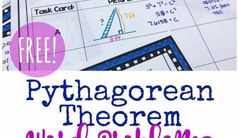 pythagorean theorem word problems worksheets answers