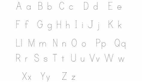 printable letters to trace