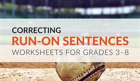 run on sentence practice worksheets