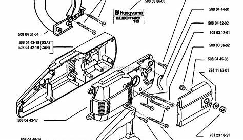 Husqvarna Electric 16 (1993-05) Parts Diagram for Motor Housing Assembly