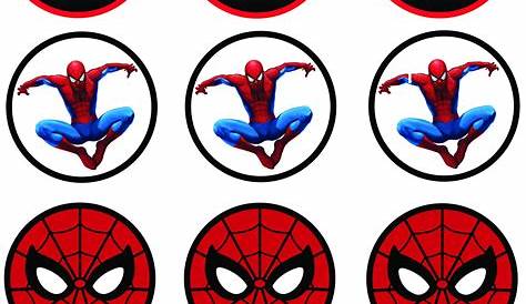 Spiderman Cupcake Topper Printable - Customize and Print
