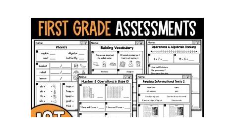End of Year Assessments (First Grade) by The Moffatt Girls | TpT