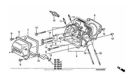 Honda Engines GX200 TX/A ENGINE, JPN, VIN# GCAE-1900001 Parts Diagram