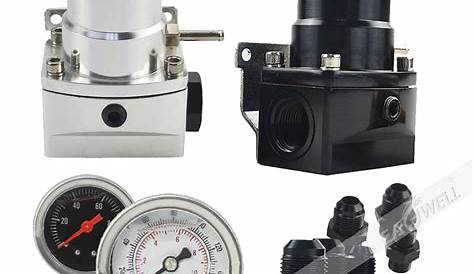 Adjustable Fuel Pressure Regulator Kit W/ Gas Gauge For Carburetor