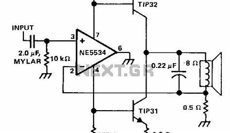audio power amplifier schematic