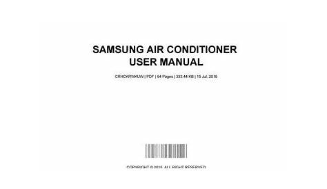 Samsung air conditioner user manual by MargeryMitchell2030 - Issuu