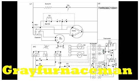 trane heat pump wiring diagram schematic
