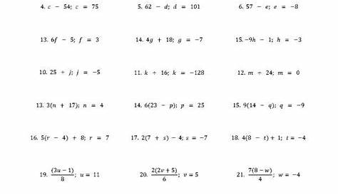 Evaluating Algebraic Expressions Worksheet 6Th Grade