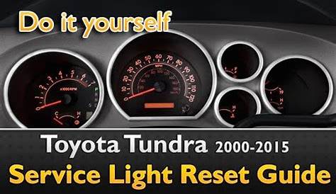 reset check engine light toyota tundra