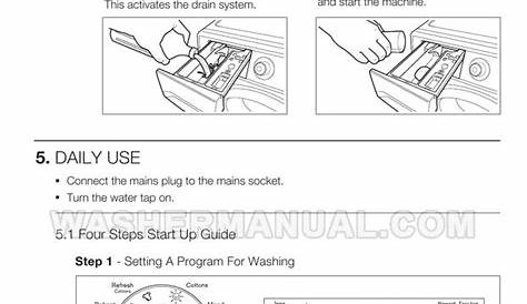 electrolux front load washer manual