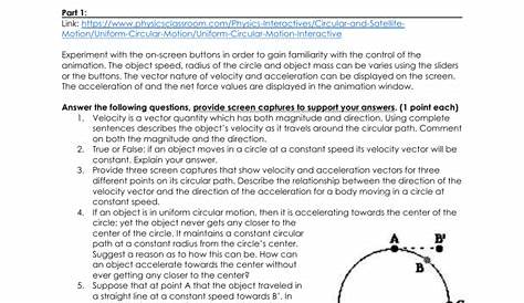 34 Mathematics Of Circular Motion Worksheet Answers - support worksheet