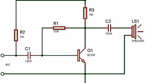 microphone preamplifier circuit diagram