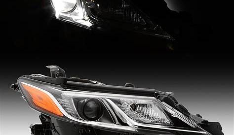 For 2018-2019 Toyota Camry L LE SE Halogen Type Black Headlights Right