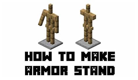 how to make minecraft armor stand
