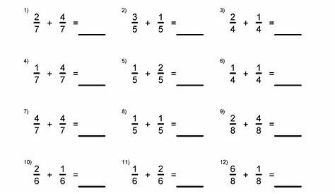 math worksheet creator fractions