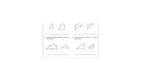 Similar Triangles Worksheets
