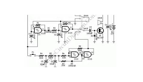 electronic siren circuit diagram