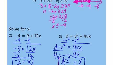 solving literal equations worksheet pdf