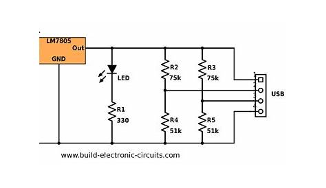 usb mobile charger circuit diagram