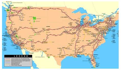 map of amtrak system