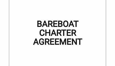 boat charter contract template