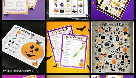halloween printable games