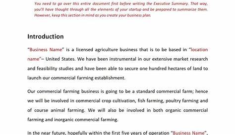 farm business plan worksheet