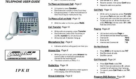 NEC DTerm Series 80 User Manual - Free PDF Download (2 Pages)
