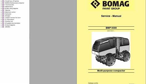 Bomag Bmp 8500 Service Manual