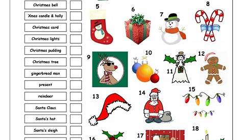 Worksheet Christmas ~ English at Lernforum Chur