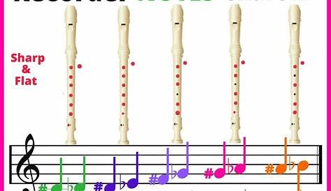 Recorder Notes Chart |Fingering Chart | ALL NOTES