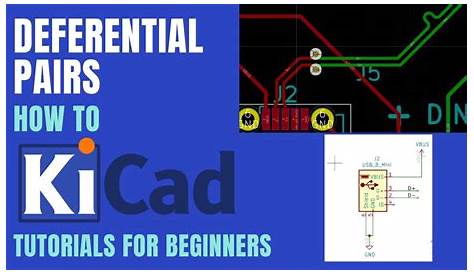 kicad differential pair schematic