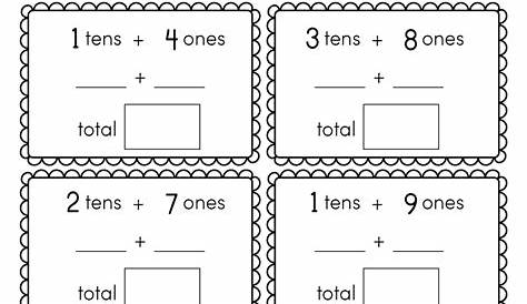 tens and ones worksheets